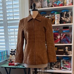 Anne Klein Brown Leather Jacket